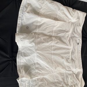 Lululemon pace rival white skirt size 12 tall